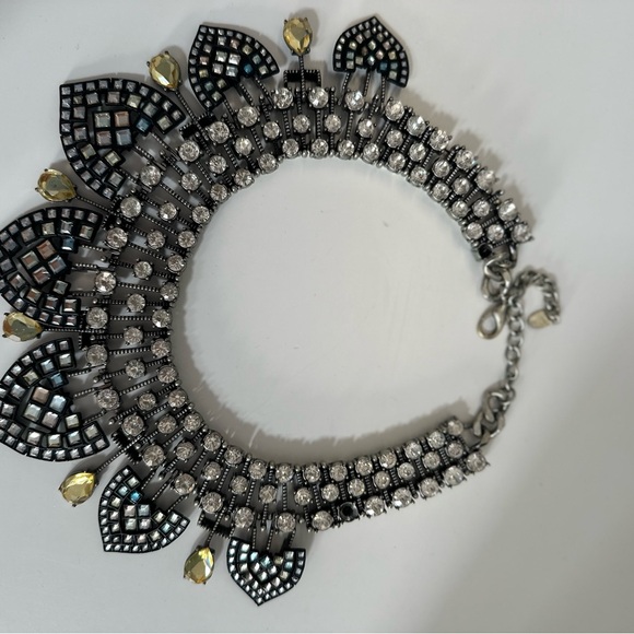 Zara Jewelry - Zara Black and Silver Statement Necklace